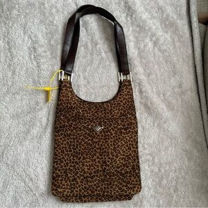 Sold! Rare Vintage Bottega Veneta Hobo Bag, Leopard, Gold Interior